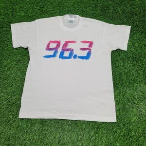 Vintage 80s Detroit 96.3 Jamz Radio Shirt Womens L 20x26 USA